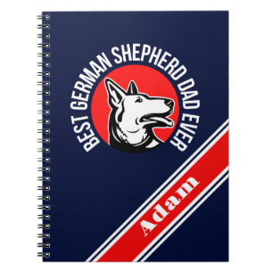 Personalisiert Best German Shepherd Vater Ever Notizblock