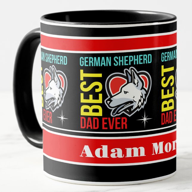 Personalisiert Best German Shepherd Vater Ever Tasse (Von Creator hochgeladen)