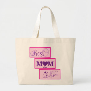 Personalisiert BEST MAMA JE 15 Script Große Tasche