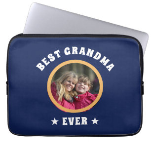 Personalisiert Best Oma je Custom Family Foto Laptopschutzhülle
