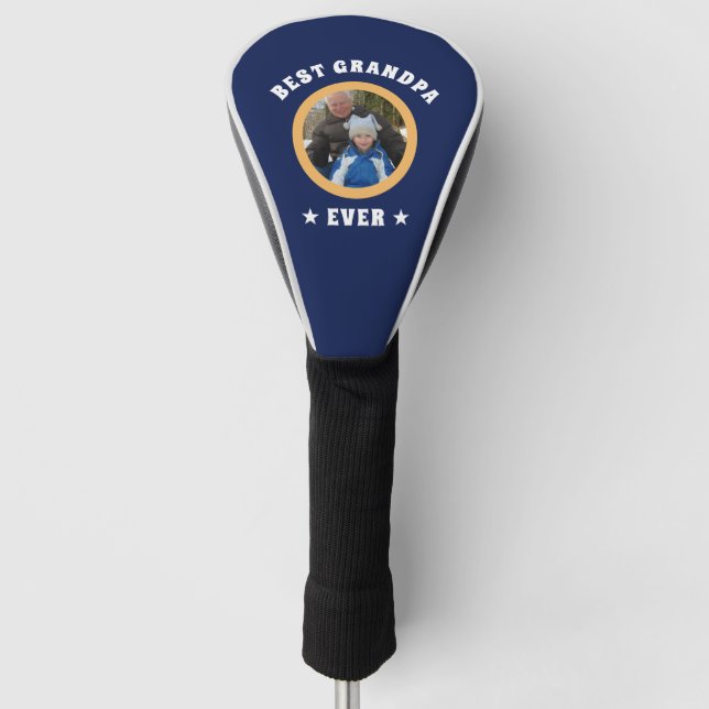 Personalisiert Best Opa je Custom Family Foto Golf Headcover (Vorderseite)