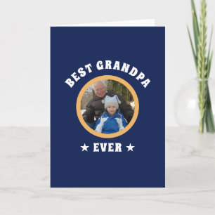 Personalisiert Best Opa je Custom Family Foto Karte