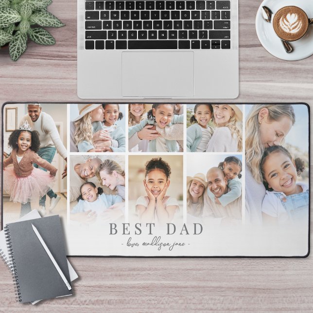 Personalisiert Best Vater Foto Schreibtischunterlage (Personalized Best Dad Photo Desk Mat)