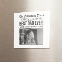 Personalisiert Best Vater je Zeitung Foto