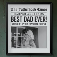 Personalisiert Best Vater je Zeitung Foto