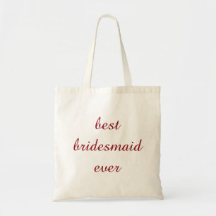 Personalisiert Beste Bridesmaid je Tragetasche