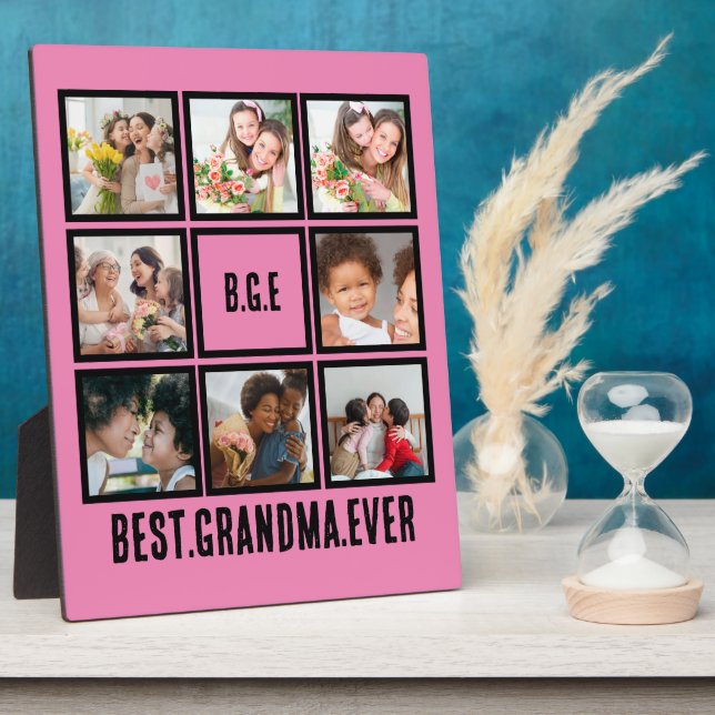 Personalisiert Beste Oma je 8 FotoCollage Fotoplatte (Seite)