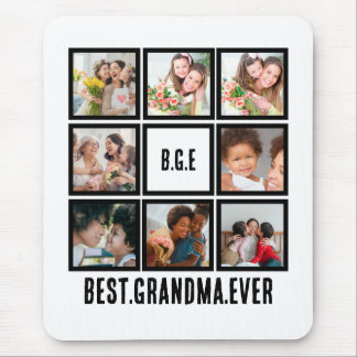 Personalisiert Beste Oma je 8 FotoCollage T-S Mousepad