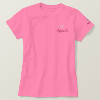 personalisiert besticktes T-Shirt
