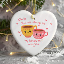 Personalisiert Bestie Hearts Gift