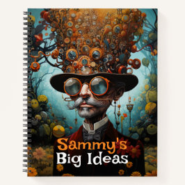 Personalisiert Big Ideas Steampunk Notizbuch
