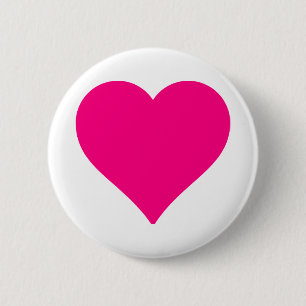 Personalisiert Big Pink Liebe Herz Button