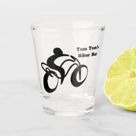 Personalisiert Biker Schnapsglas