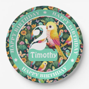 Personalisiert Birthday Balloon Pappteller