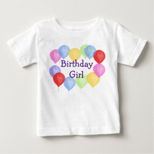 Personalisiert Birthday Balloon Party Baby T-shirt