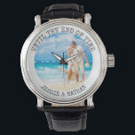 Personalisiert bis zum Ende des Fotos Armbanduhr<br><div class="desc">Personalisierte Foto-Uhr für Ihren Partner oder neuen Ehemann - perfekt für ein Hochzeitsgeschenk, Geburtstag, etc. Die Vorlage ist für Sie Set, um Ihr eigenes romantisches Foto oder Hochzeit Foto, zum Beispiel. Ein quadratisches Foto oder ein instagram Bild ist am einfachsten zu bedienen. Das Design enthält die Formulierung "bis zum Ende...</div>