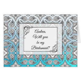 Personalisiert bist du meine Bridesmaid-Karte