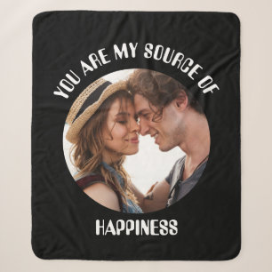 Personalisiert bist du meine Quelle des Glücks Fot Sherpadecke