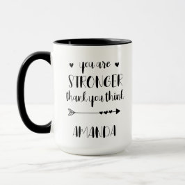 Personalisiert bist du stärker als du denkst tasse