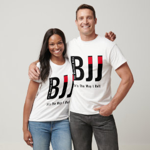 Personalisiert BJJ Jiu Jitsu Black Belt Men's Unis T-Shirt
