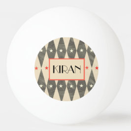 Personalisiert Black and Red Casino Pong Ball Tischtennisball