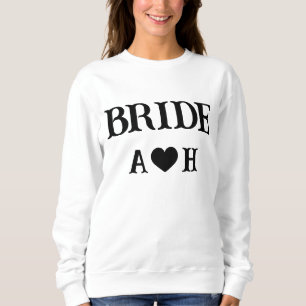 Personalisiert Black Bride Sweatshirt