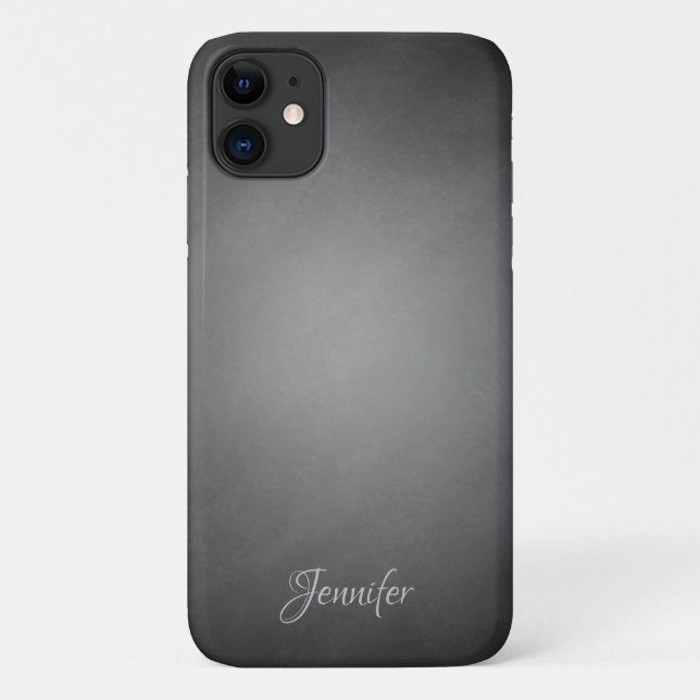 Personalisiert Black Chalkboard Vignette Case-Mate iPhone Hülle (Rückseite)