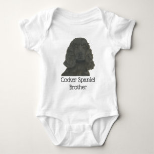 Personalisiert Black Cocker Spaniel Hund Baby Strampler