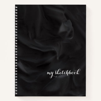 Personalisiert Black Cover Minimalistisch Sketchbo Notizbuch