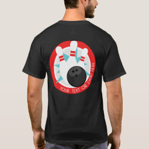Personalisiert Black Event Bowling Shirt