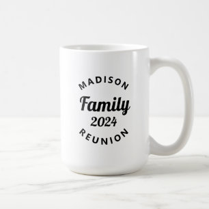 Personalisiert Black Family Wiedersehen 2024 Match Kaffeetasse