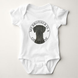 Personalisiert Black Great Dane Baby Strampler