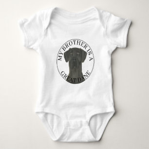 Personalisiert Black Great Dane Baby Strampler