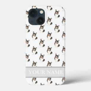 Personalisiert Black Headed Tricolor Corgi Dog Case-Mate iPhone Hülle