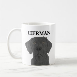 Personalisiert Black Labrador Kaffeetasse