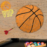 Personalisiert Black Modern Basketball Dart Dartscheibe<br><div class="desc">Personalisiert Black Modern orange Basketball Basketball Basketball Nah-up Sportteam Basketball personalisiertes Dartboard Sport</div>