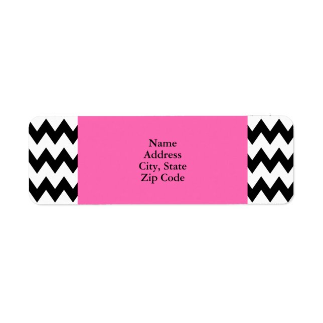 Personalisiert Black und White Zigzag (Vorne)