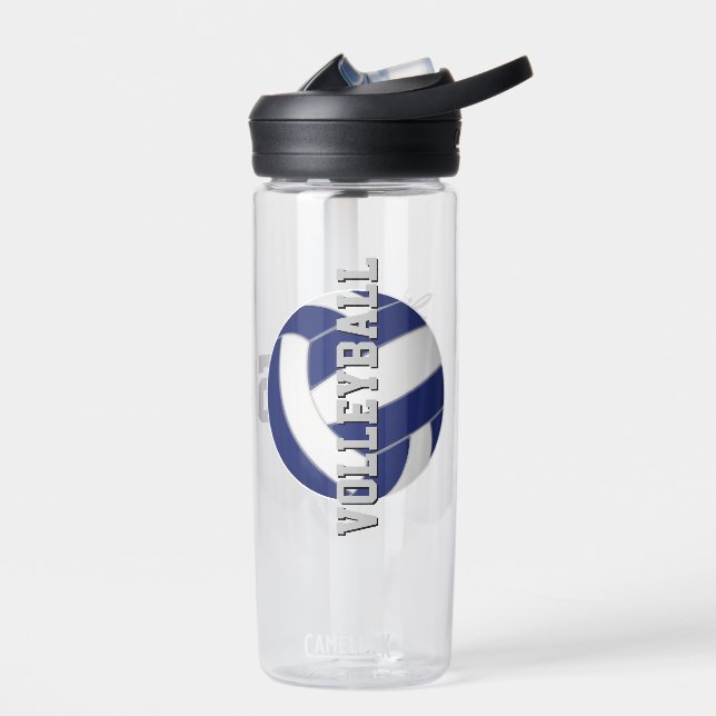 personalisiert-blau oder JEDER Farbvolleyball Trinkflasche (Links)