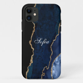 Personalisiert Blau und Schwarz Case-Mate iPhone Hülle