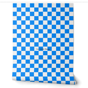 Personalisiert-blaues Schachbrett-Hintergrundbild Tapete