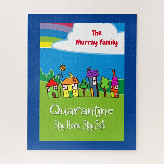 Personalisiert Bleibe Zuhause Bleibe sichere Zuhau (Vertikal)