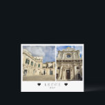 Personalisiert, Blick auf Lecce , Apulien, Italien Postkarte<br><div class="desc">Schöne,  barocke Stadt Lecce,  Apulien in Süditalien. Anpassbarer Text. Postkarte mit Lecce-Ansicht</div>