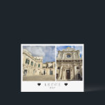 Personalisiert, Blick auf Lecce , Apulien, Italien Postkarte<br><div class="desc">Schöne,  barocke Stadt Lecce,  Apulien in Süditalien. Anpassbarer Text. Postkarte mit Lecce-Ansicht</div>