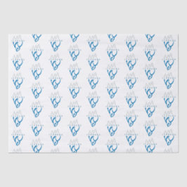 Personalisiert Blue Abstrakt Iceberg Inspiration Seidenpapier