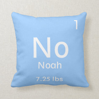 Personalisiert Blue Baby Boy Element Kissen