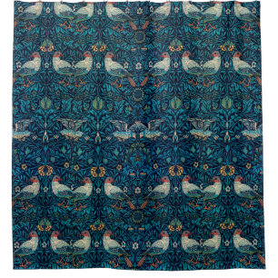 Personalisiert Blue Bird William Morris Duschvorhang