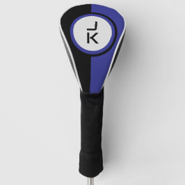 Personalisiert Blue Black Golf Head Cover Golf Headcover