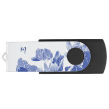 Personalisiert Blue Blume Lotus Mandala Lily