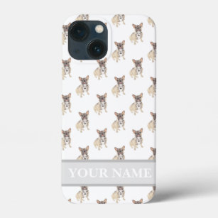 Personalisiert Blue Fawn Tricolor Frenchie Dog Case-Mate iPhone Hülle