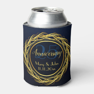 Personalisiert Blue Gold Royal Jubiläum Luxus Dosenkühler